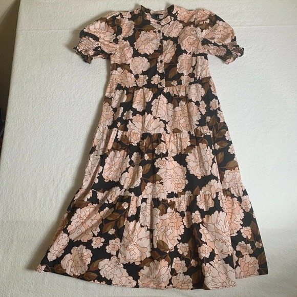 Who What Where Dresses & Skirts - Who What Wear Dress Womens X Small Pink Multi Floral Short Sleeve Maxi Dress